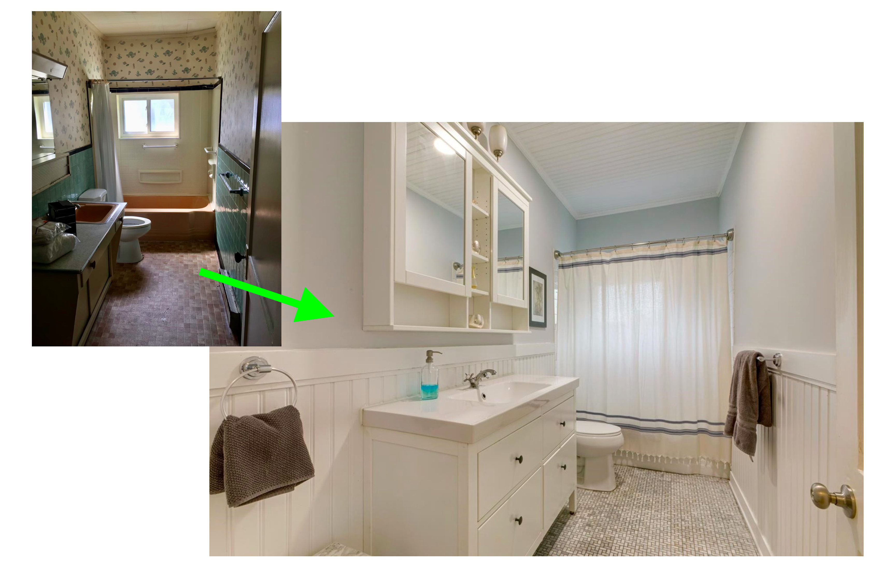 Price Guest Bath Before and After